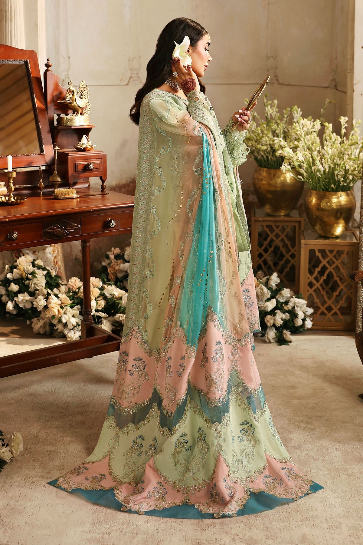 Nureh | Jhoomro 25' | NL-67 MAHI-ROO -  Nureh jhoomro 25 - Original Designer Dress - House of Maryam