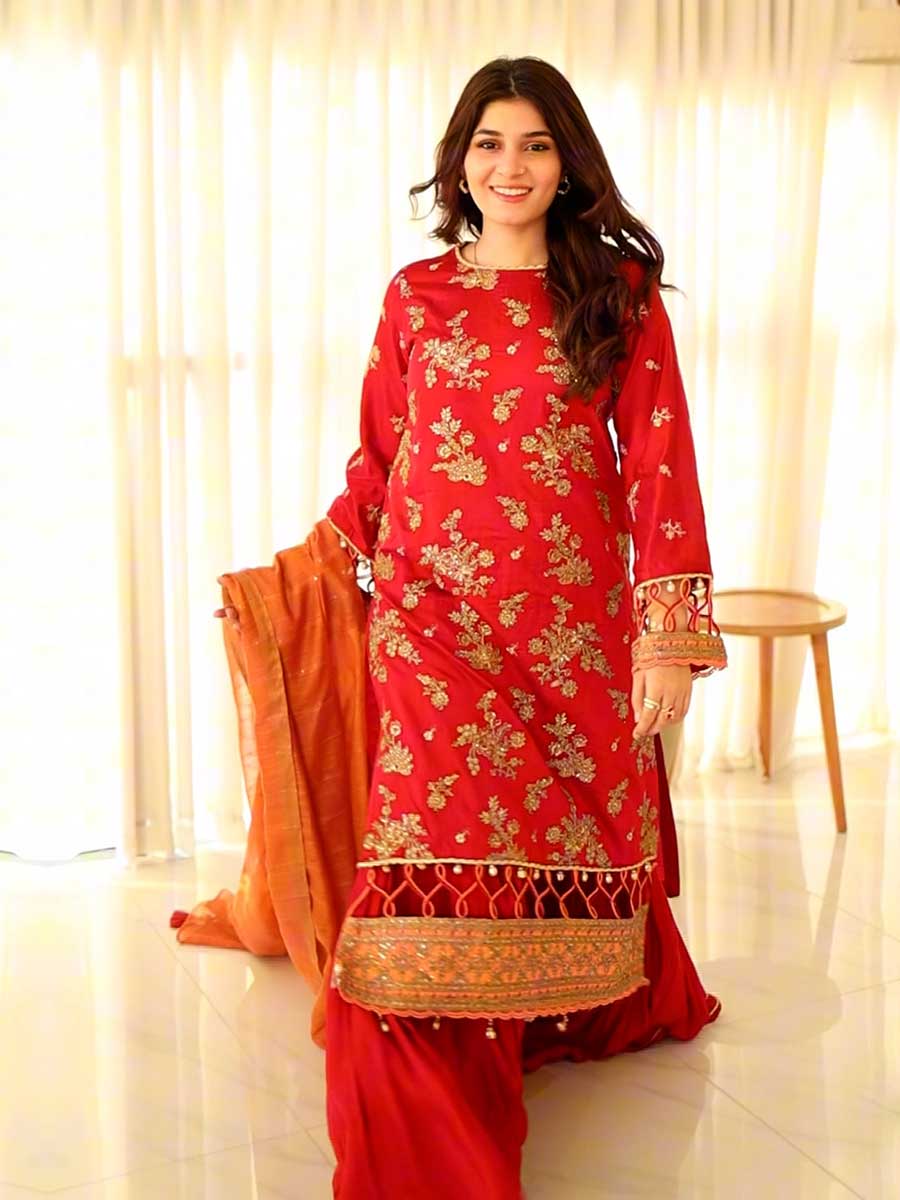 Salitex | Signature Festive Chiffon | SUNW6JI020UT -  Salitex Ladies Clothes - Original Designer Dress - House of Maryam