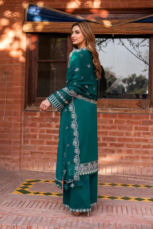 Farasha | Kaavish Lawn 24 | TEAL GARLAND by Designer Farasha - House of Maryam - Pakistani Designer Ethnic Wear in {{ shop.shopifyCountryName }}