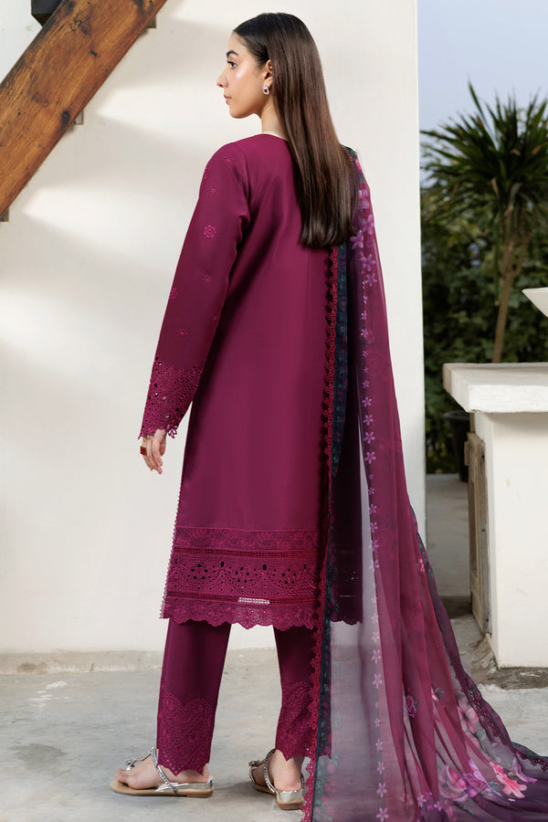 Farasha | Summer Weaves Embroidered Lawn | Garnet Passion -  Farasha Ladies Clothes - Original Designer Dress - House of Maryam