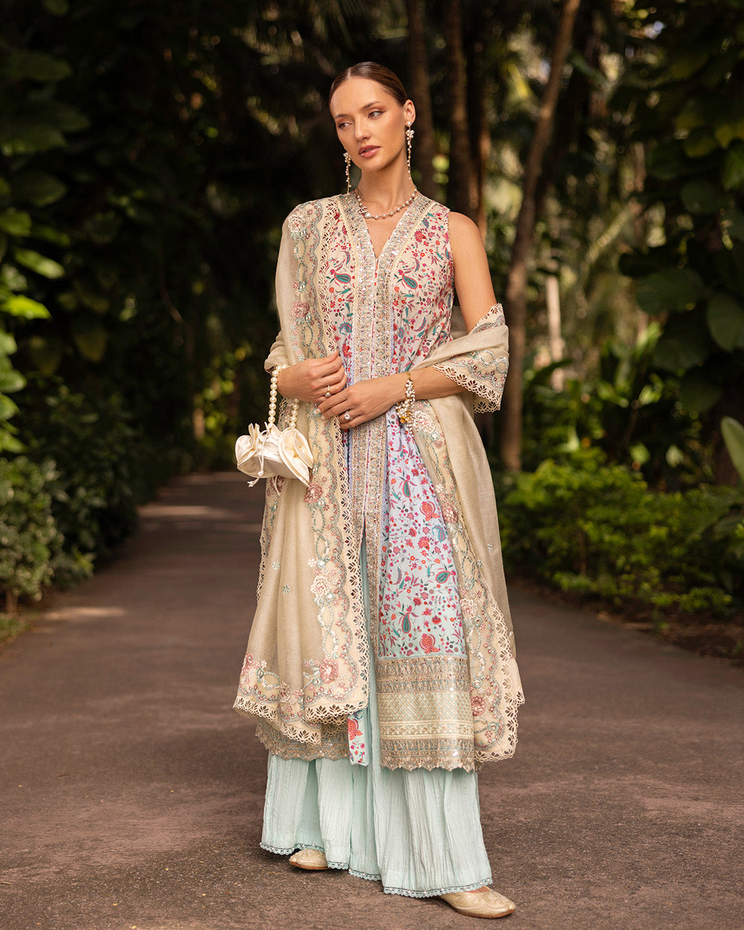 Faiza Saqlain | Zinnia Lawn 25 | Danica -  Faiza Saqlain Ladies Clothes - Original Designer Dress - House of Maryam