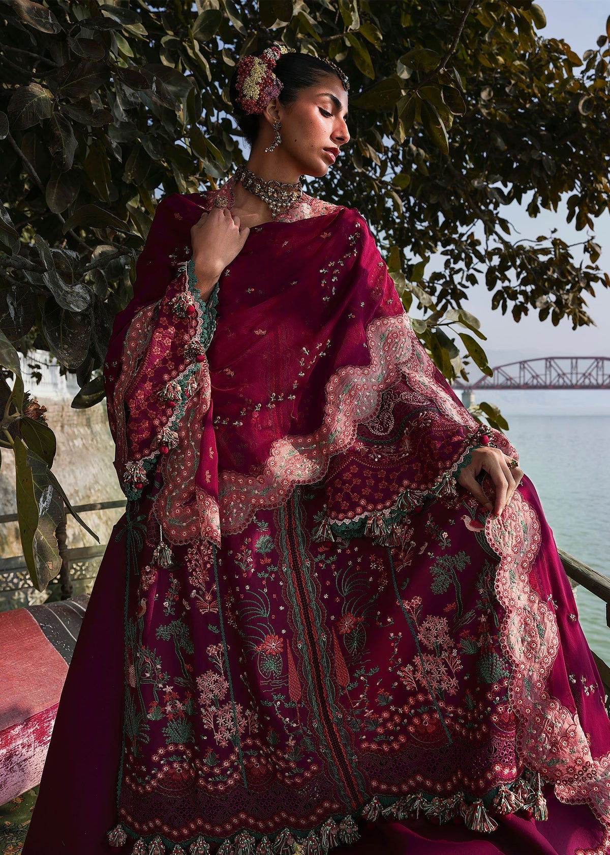 Hussain Rehar | Kalabagh Luxury Lawn 26 | Anjas, image 5