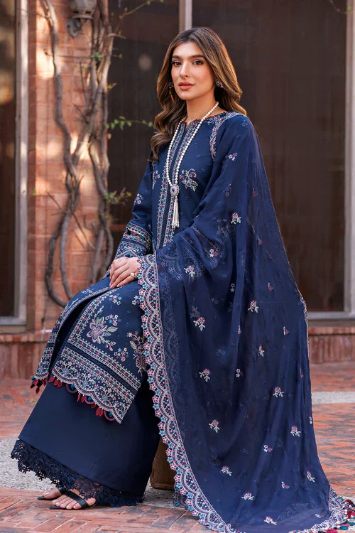 Farasha | Kaavish Lawn 24 | DEEP SAPPHIRE -  Farasha Luxury - Original Designer Dress - House of Maryam