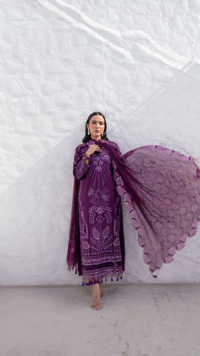 Zebtan | ZA-01 | Anaya Lawn -  Zebtan Luxry Formals - Original Designer Dress - House of Maryam