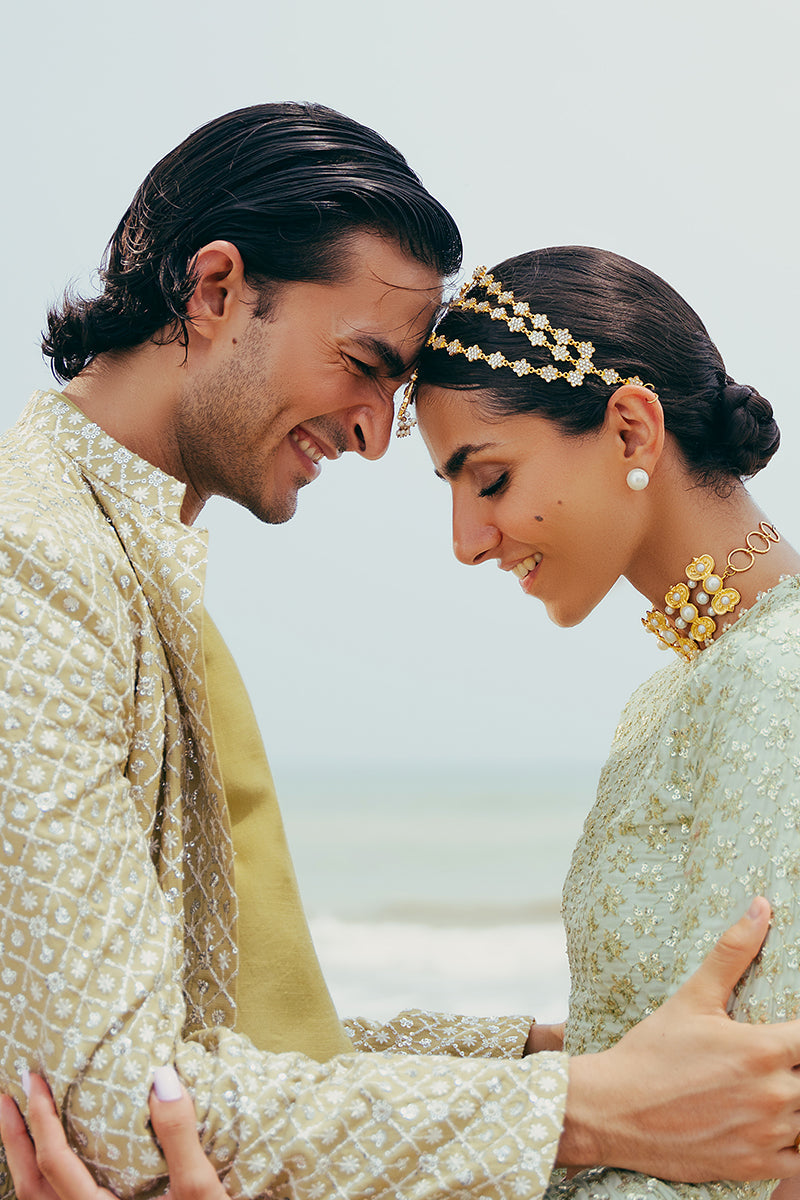 Cross Stitch | Wedding Collection 24 | TRANQUIL HAZE -  Cross Stitch Formal - Original Designer Dress - House of Maryam