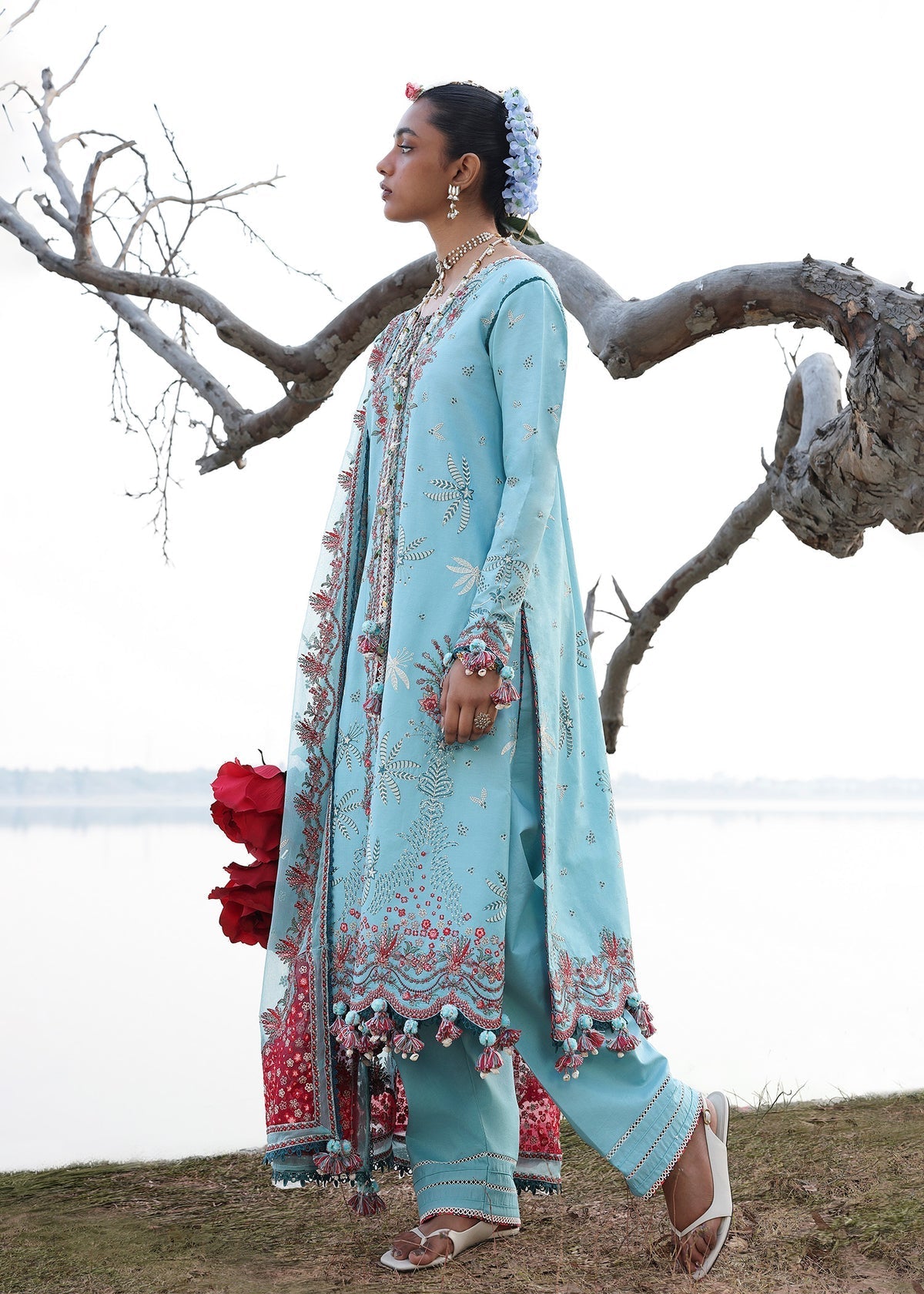 Hussain Rehar | Kalabagh Luxury Lawn 26 | Sepher, image 3