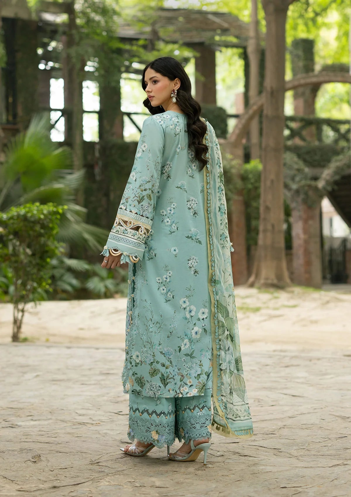 Elaf Premium | Signature Embroidered Lawn with Chiffon Collection 26 | ESG-6B ZARIA-2