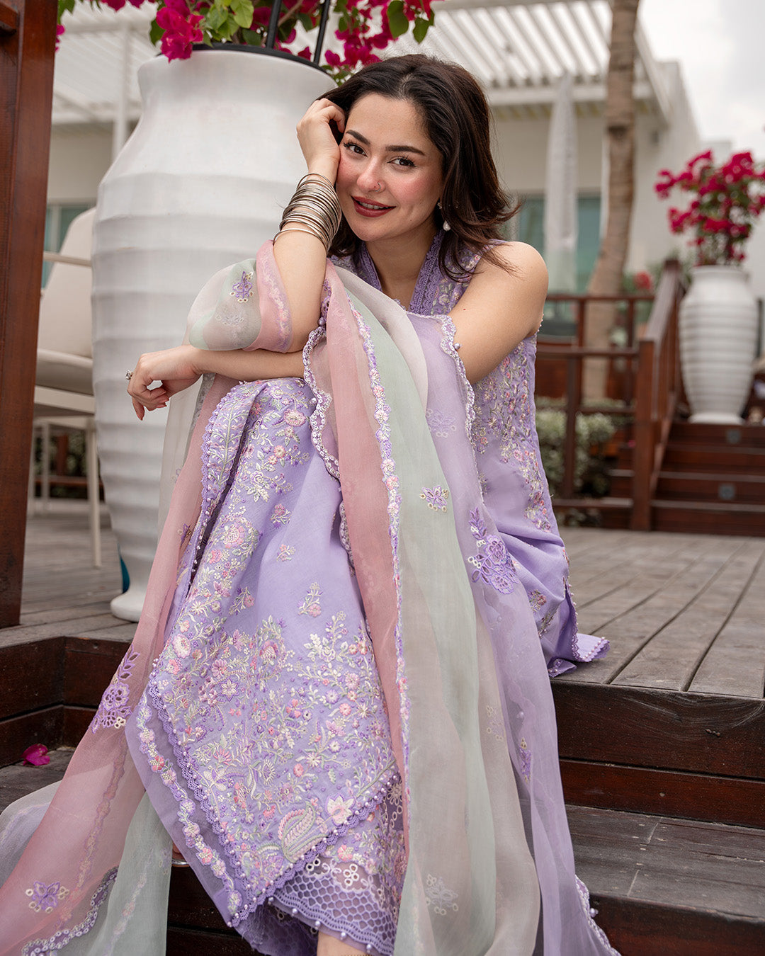 Faiza Saqlain | Aya Luxury Lawn 26' | Suela-3