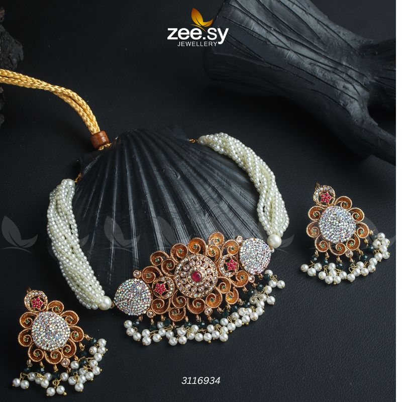 Maya Ali Necklace Sets -  Zeesy Necklace Sets - Original Designer Dress - House of Maryam