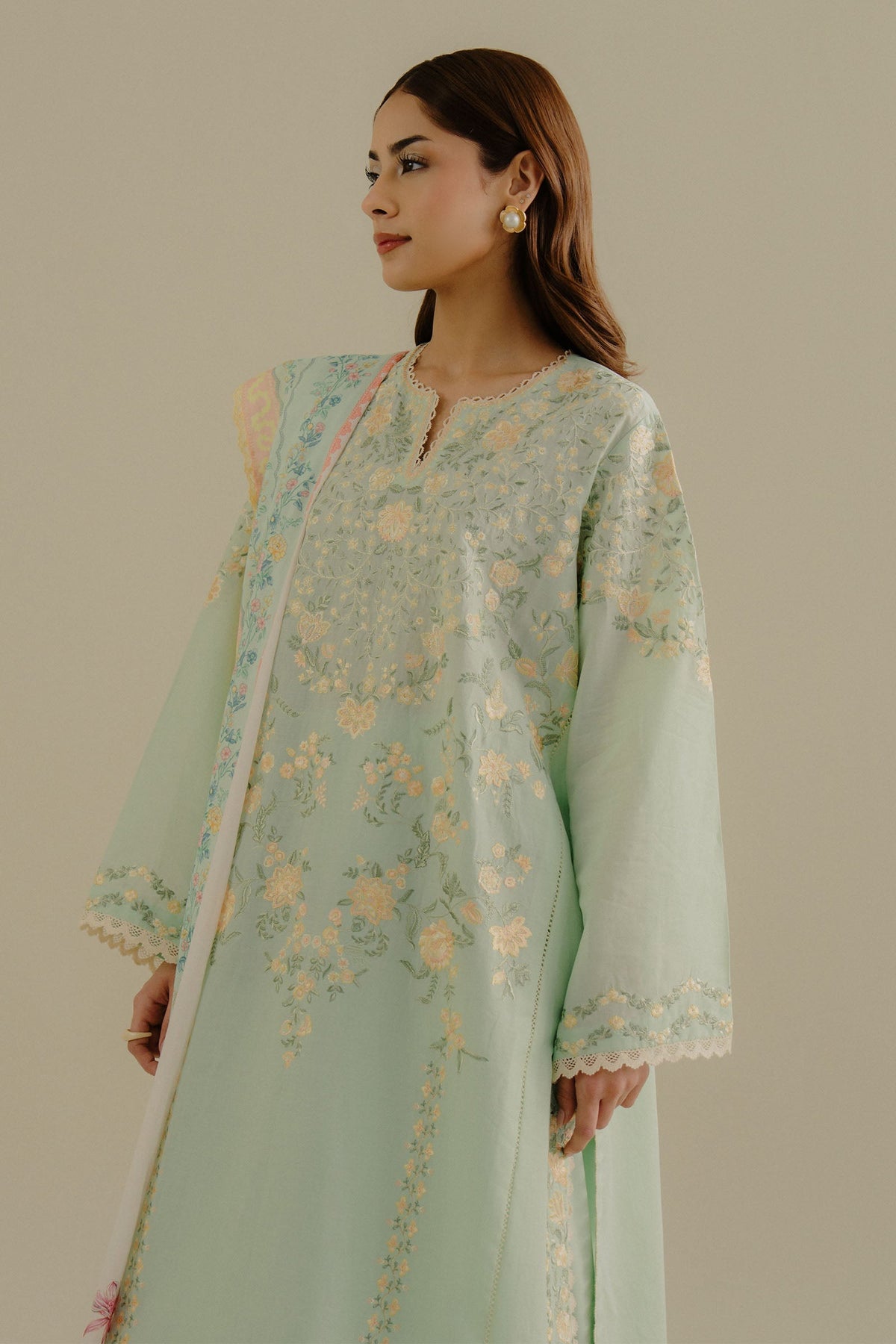 Zara Shahjahan | Coco Lawn 25 | Velin-7A -  Zara Sahjahan  - Original Designer Dress - House of Maryam