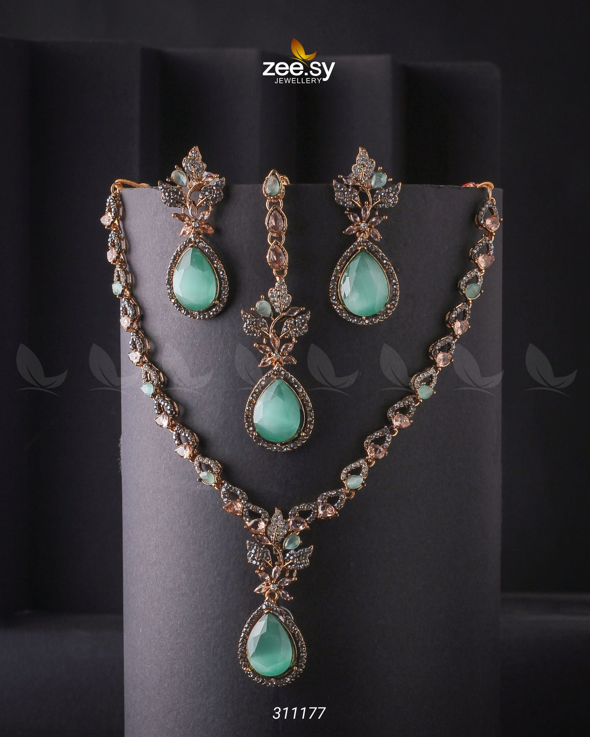 Opal Necklace Set -  Zeesy Necklace Sets - Original Designer Dress - House of Maryam