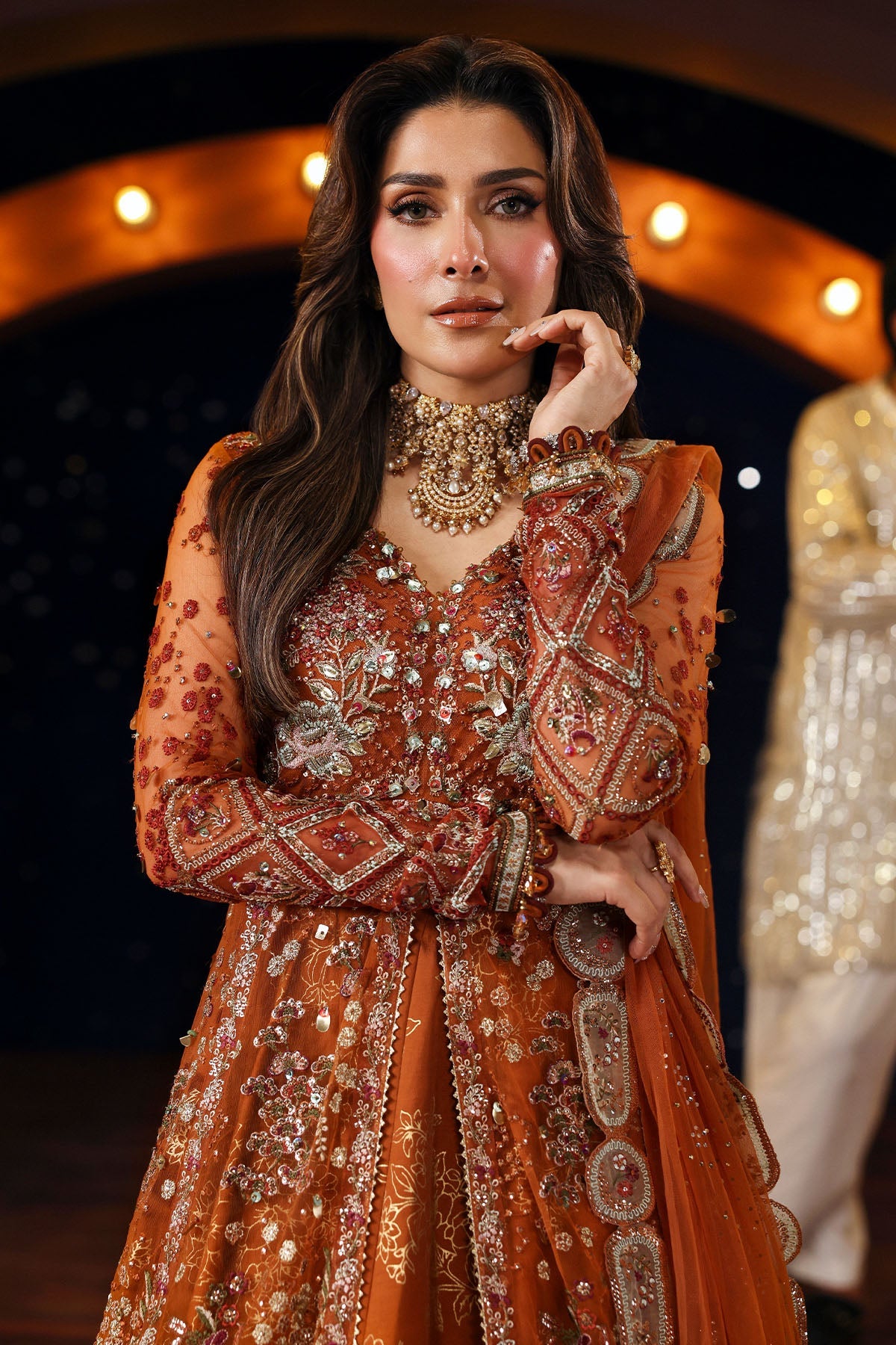 Nureh | Jhoomro 25' | NL-80 Zardozi -  Nureh jhoomro 25 - Original Designer Dress - House of Maryam