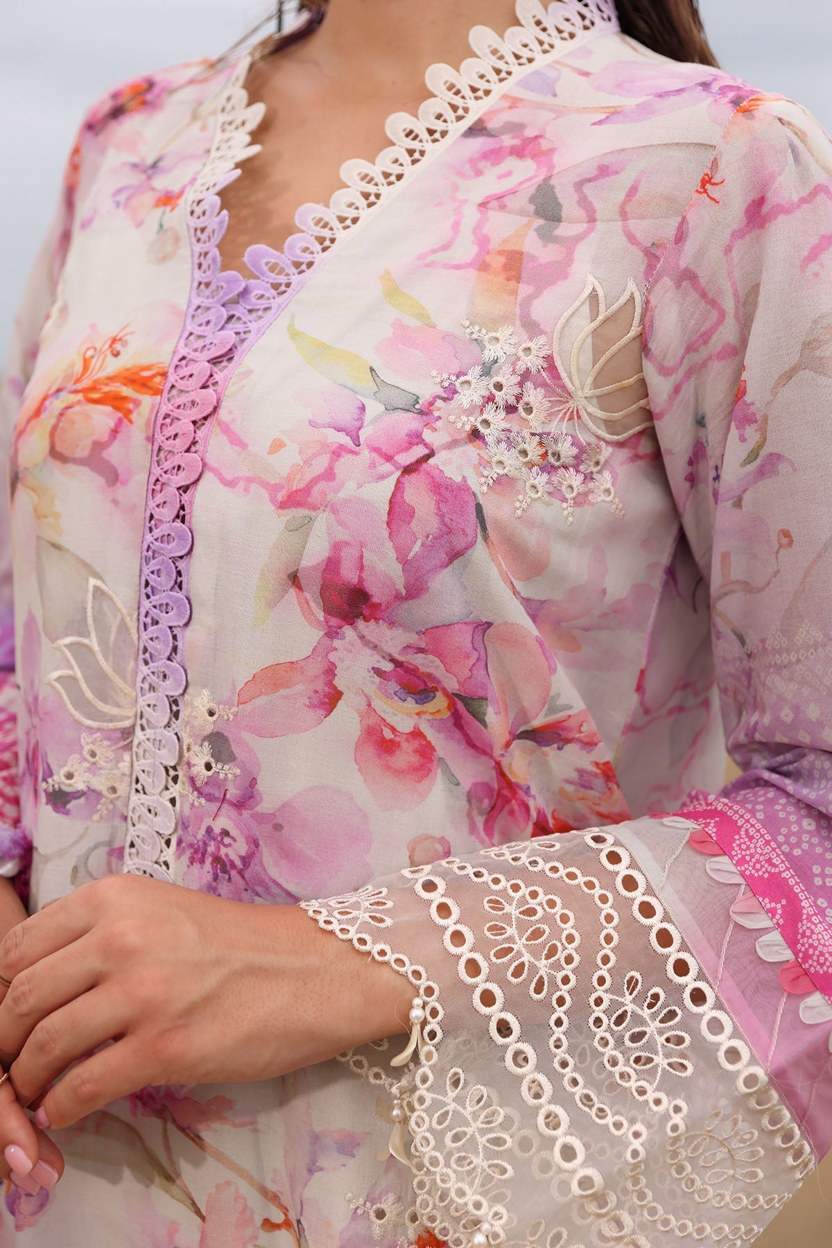 Nureh | Gardenia Embroidered Lawn 25 | NSG-172 -  Nureh Ladies Clothes - Original Designer Dress - House of Maryam