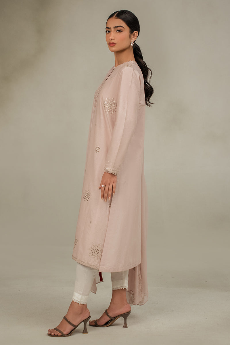 Cross Stitch | Basic Pret | Ecru Fawn-2PC (Shirt & Dupatta), image 4