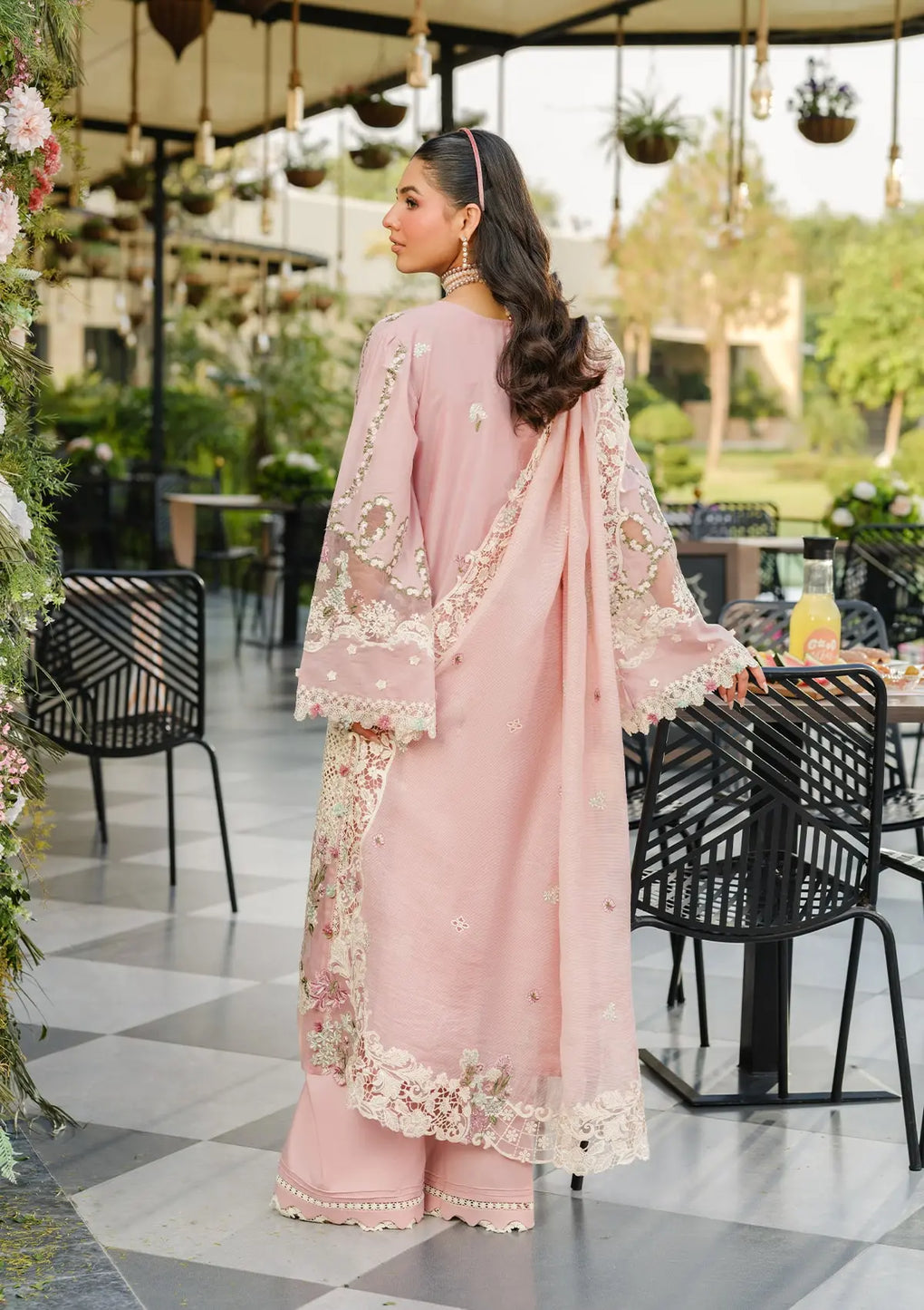 Elaf Premium | Luxury Lawn 25 | ELH-3B OH MY ROSE -  Elaf Premium Ladies Clothes - Original Designer Dress - House of Maryam