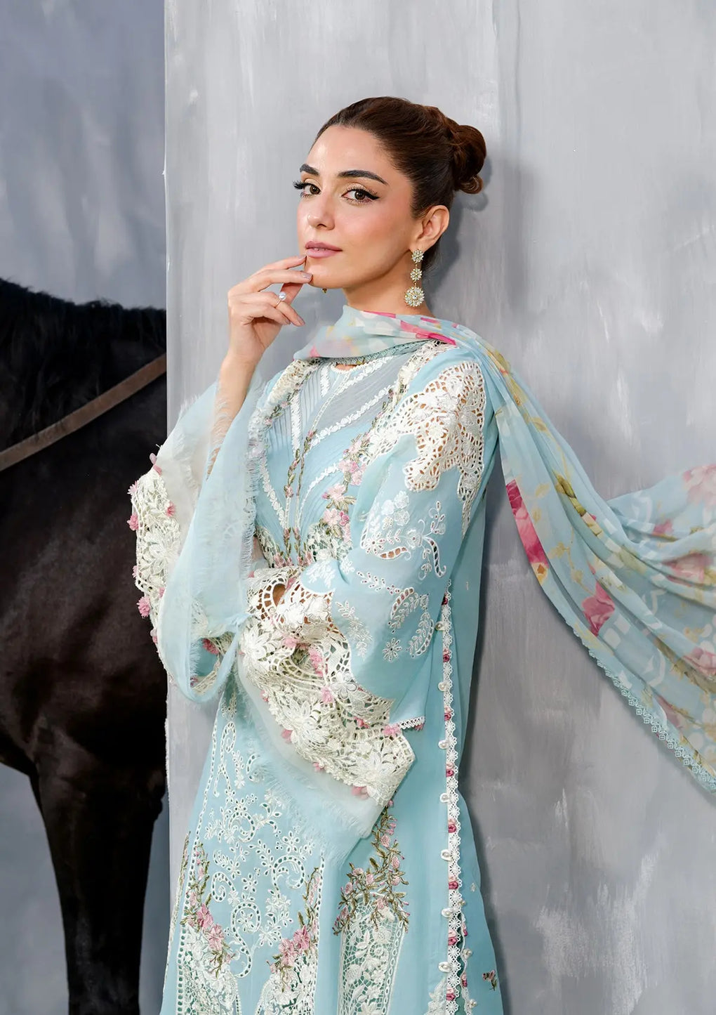 Elaf Premium | Luxury Lawn 25 | ELH-5B ELYA -  Elaf Premium Ladies Clothes - Original Designer Dress - House of Maryam