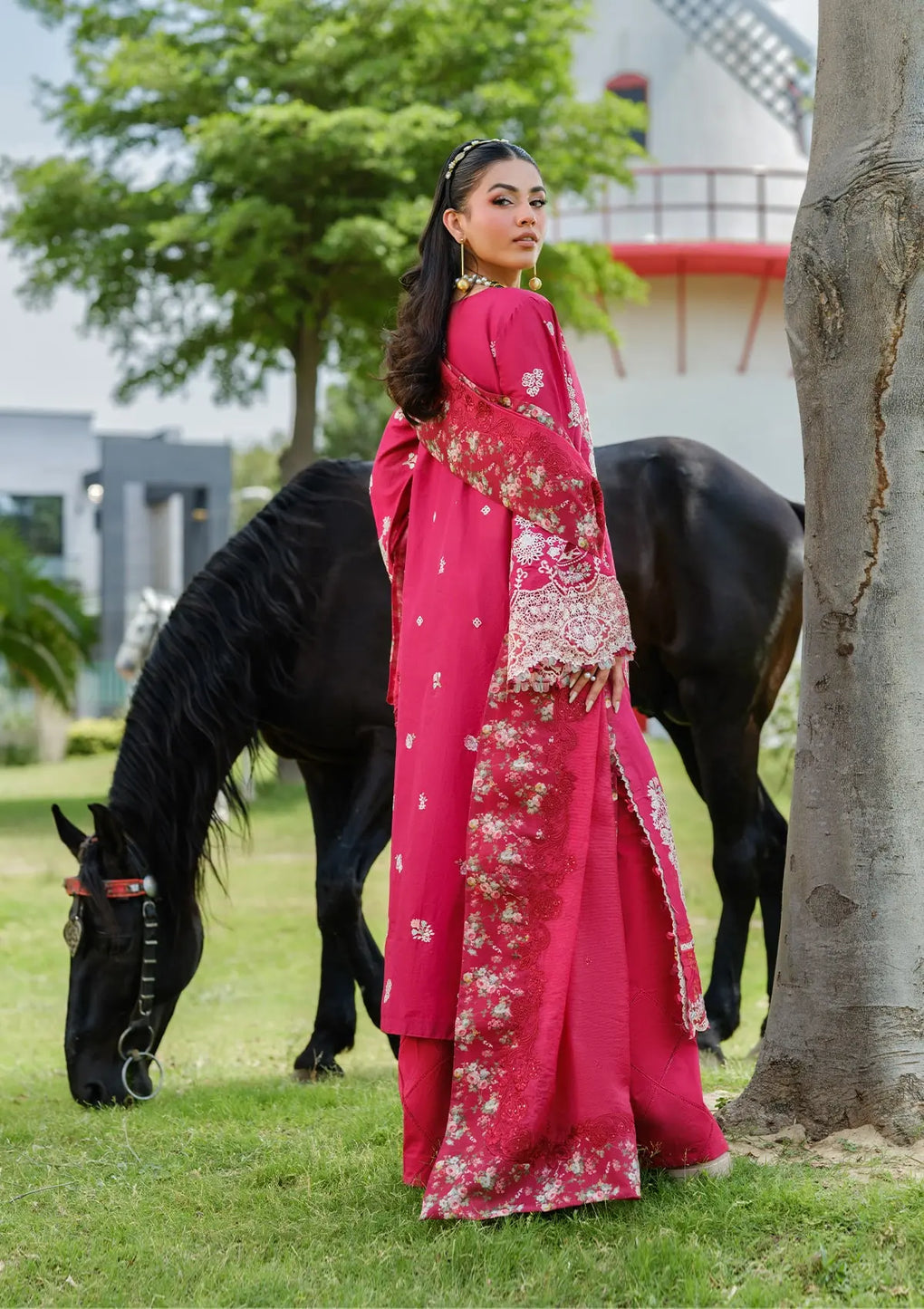 Elaf Premium | Luxury Lawn 25 | ELH-6B JULIET -  Elaf Premium Ladies Clothes - Original Designer Dress - House of Maryam