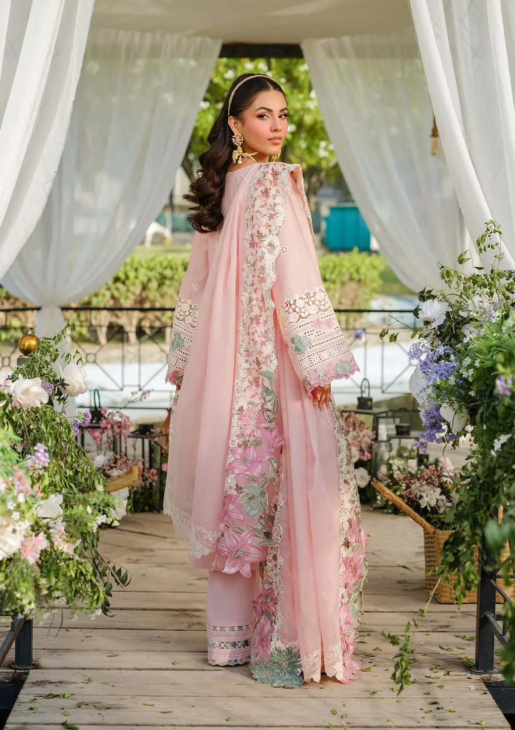 Elaf Premium | Luxury Lawn 25 | ELH-1B SOPHIA -  Elaf Premium Ladies Clothes - Original Designer Dress - House of Maryam