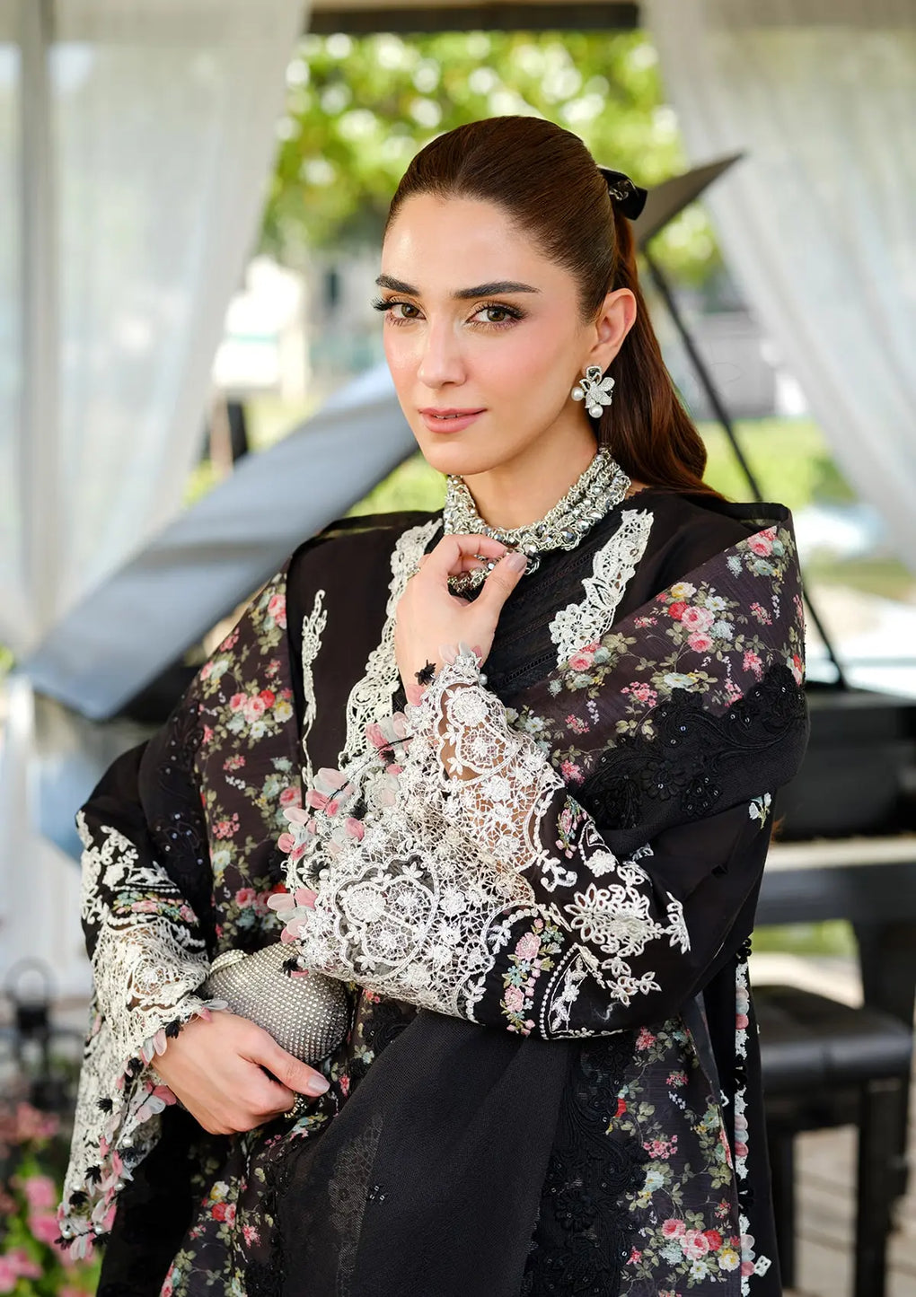 Elaf Premium | Luxury Lawn 25 | ELH-6A SERENA -  Elaf Premium Ladies Clothes - Original Designer Dress - House of Maryam