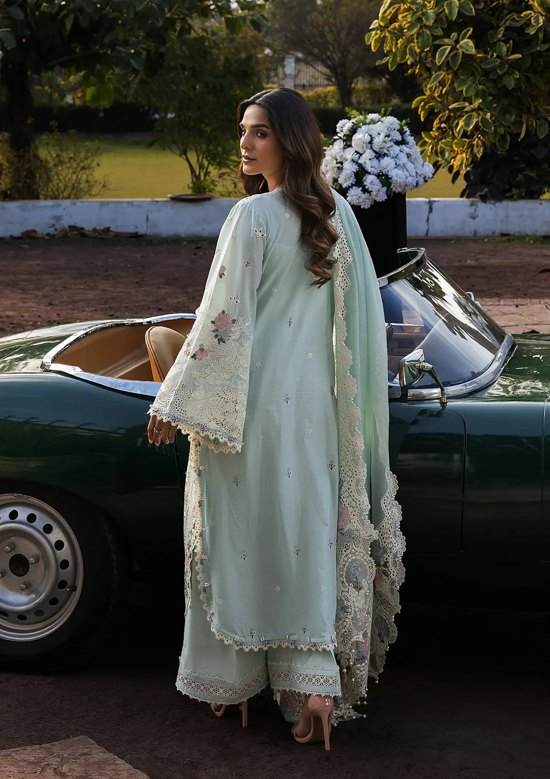 Kahf Premium | Luxury Lawn 25 | KLR-2B Garnet -  Kahf Premium Ladies Clothes - Original Designer Dress - House of Maryam