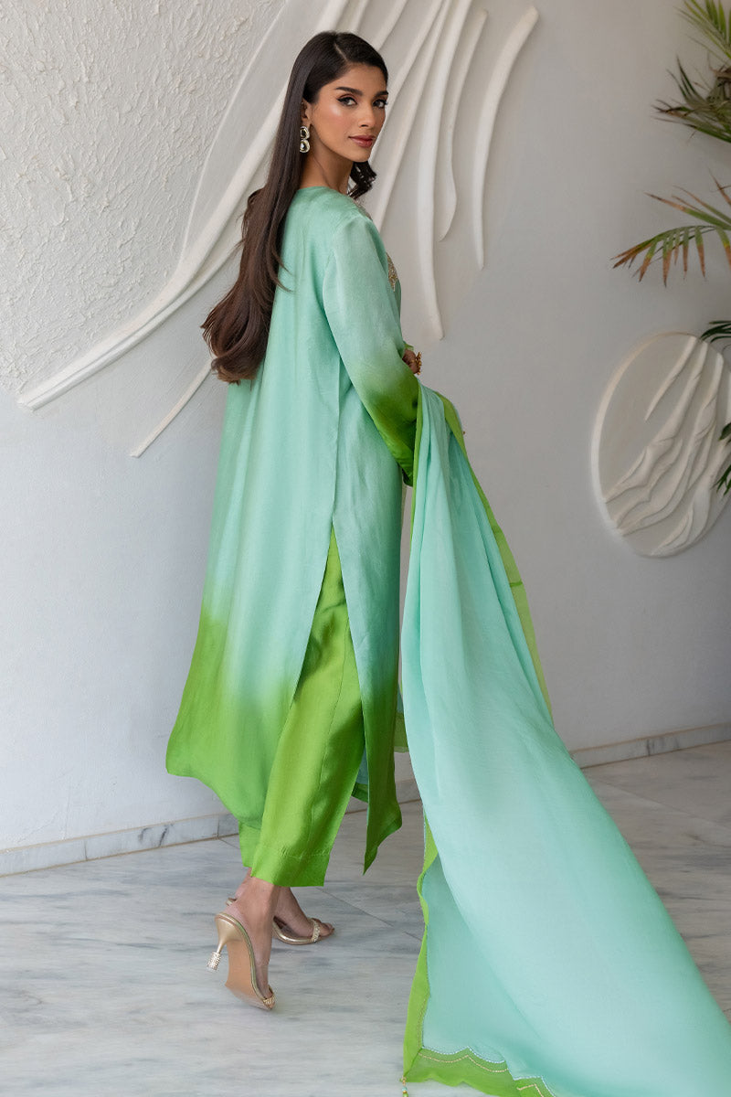 Chic Ophicial | Celenia Pret | Ombre Green -  Chic Ophicial Ladies Clothes - Original Designer Dress - House of Maryam