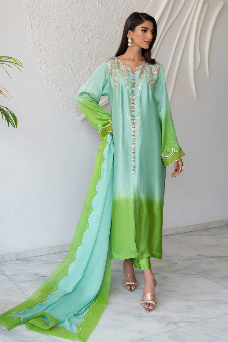 Chic Ophicial | Celenia Pret | Ombre Green -  Chic Ophicial Ladies Clothes - Original Designer Dress - House of Maryam