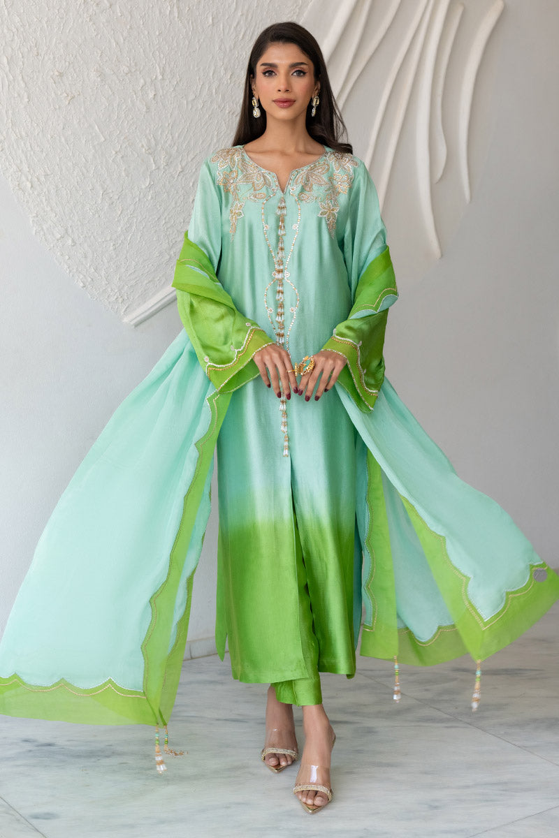 Chic Ophicial | Celenia Pret | Ombre Green -  Chic Ophicial Ladies Clothes - Original Designer Dress - House of Maryam