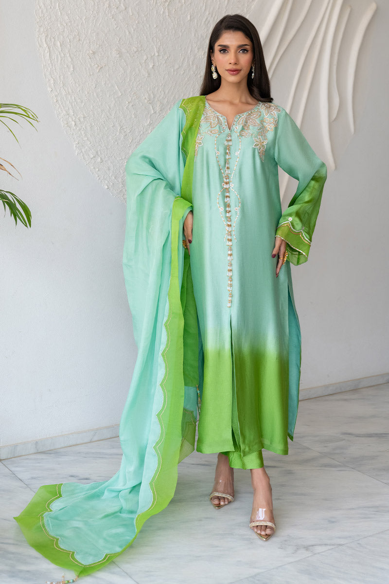 Chic Ophicial | Celenia Pret | Ombre Green -  Chic Ophicial Ladies Clothes - Original Designer Dress - House of Maryam