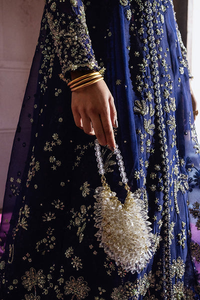 Suffuse Rishaal indigo organza pishwas and lehenga, photo 4