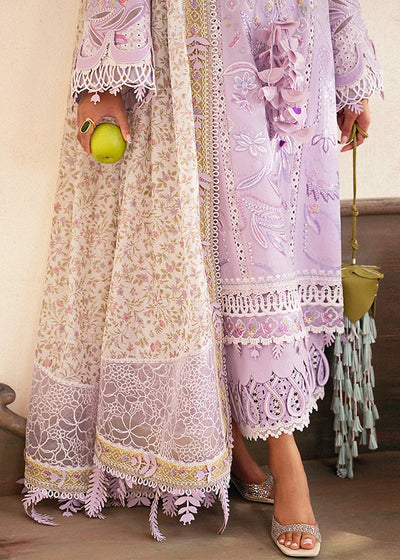 Suffuse Yasmin mauve purple embroidered lawn suit, photo 5