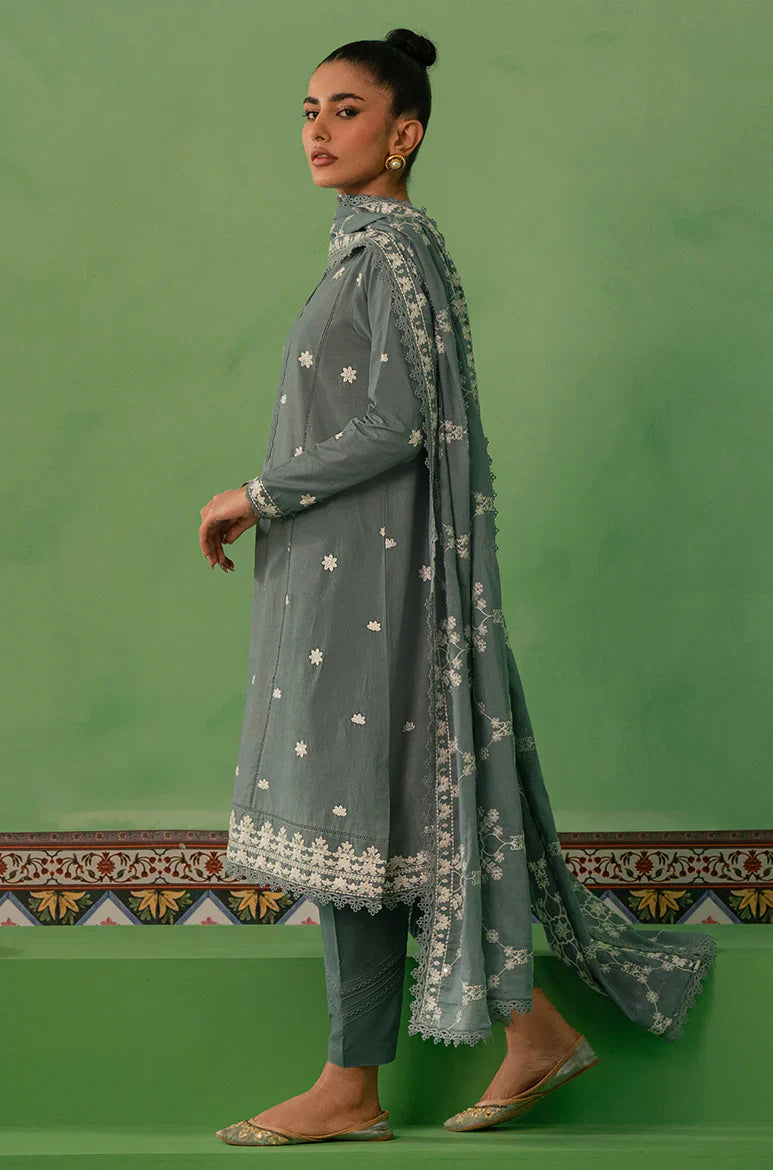 Cross Stitch | Mahiri Embroidered Collection | DUSTY GRANITE -  Cross Stitch Luxury - Original Designer Dress - House of Maryam