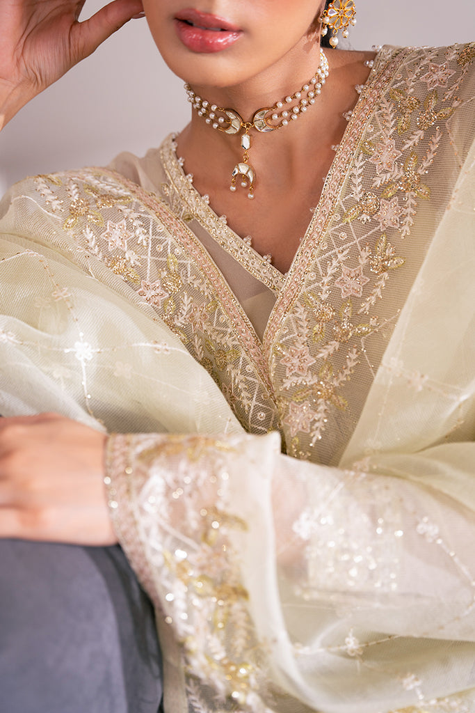Cross Stitch | Luxe Atelier 25 | SEA MIST -  Cross Stitch Ladies Clothes - Original Designer Dress - House of Maryam