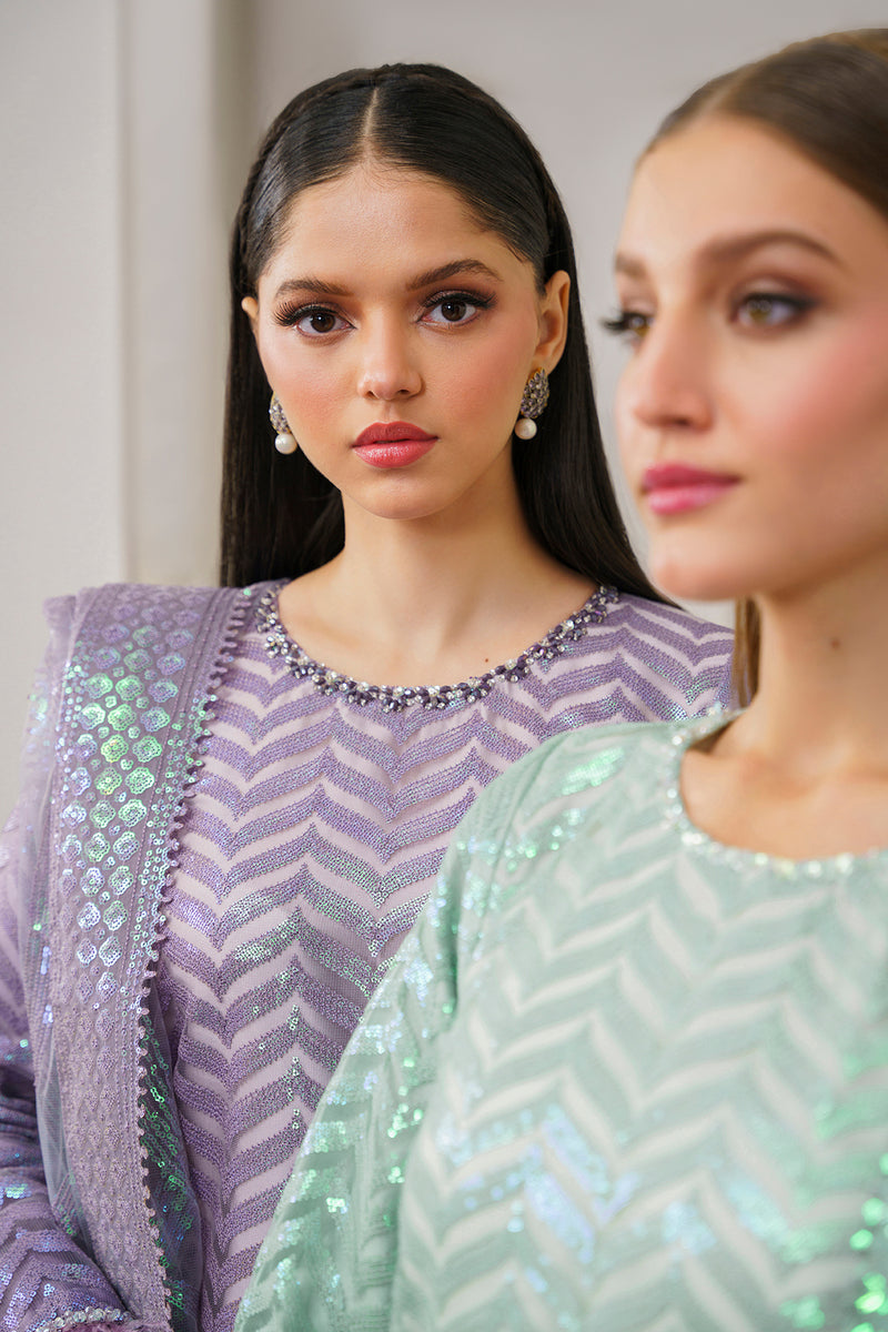 Baroque | Formal Collection | NET UF-517 -  Baroque Ladies Clothes - Original Designer Dress - House of Maryam