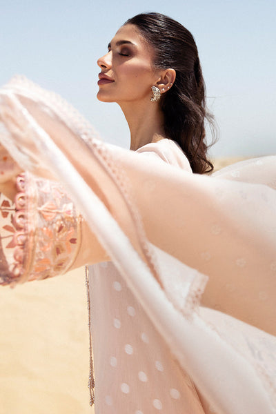 Cross Stitch | Eid Lawn 24 | DUSTY ROSE -  Cross Stitch Luxury - Original Designer Dress - House of Maryam