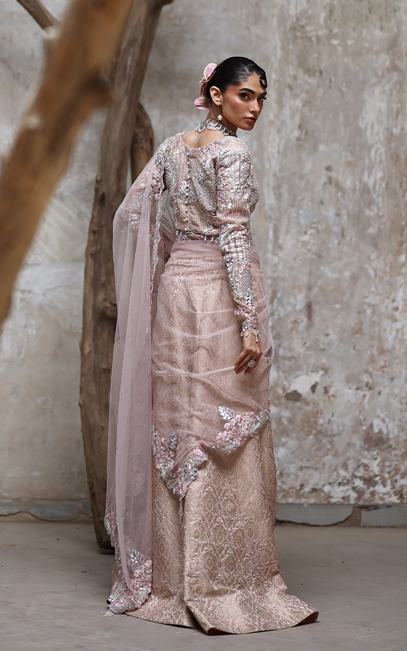 Threads and Motifs | Formal Dresses 25 | Organza Embroidered Blouse With Lehenga -  Threads and Motifs Ladies Clothes - Original Designer Dress - House of Maryam