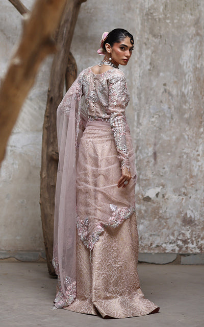 Threads and Motifs | Formal Dresses 25 | Organza Embroidered Blouse With Lehenga -  Threads and Motifs Ladies Clothes - Original Designer Dress - House of Maryam