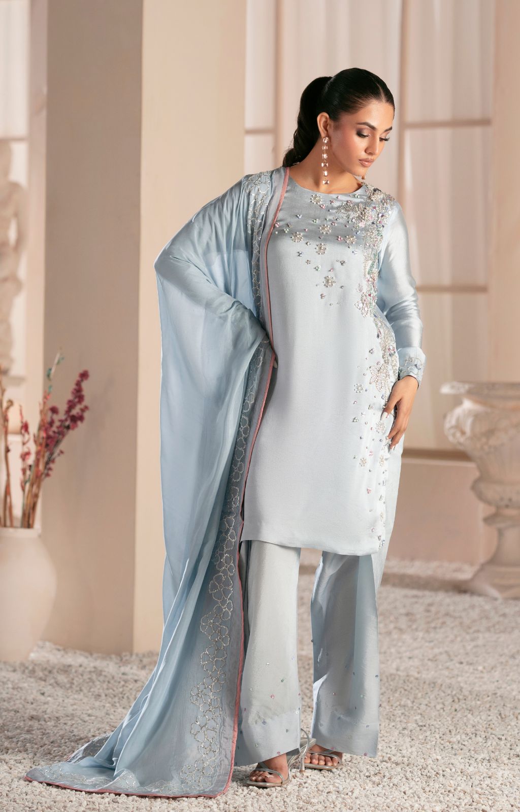 Ajr Couture | Symphony Luxe Festive 25 | Midnight Bloom -  AJR Couture Ladies Clothes - Original Designer Dress - House of Maryam