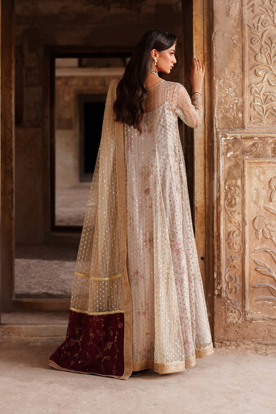 Iznik | Festive Formal | UE-548 Embroidered Net