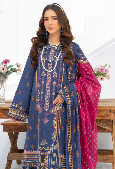 Humdum | Saira Bano Lawn 24 | D05 -  HumDum Casuals - Original Designer Dress - House of Maryam