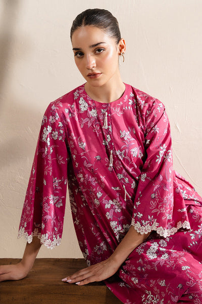 Cross Stitch | Basic Pret | Deep Blush-2 PC (Shirt & Trouser)