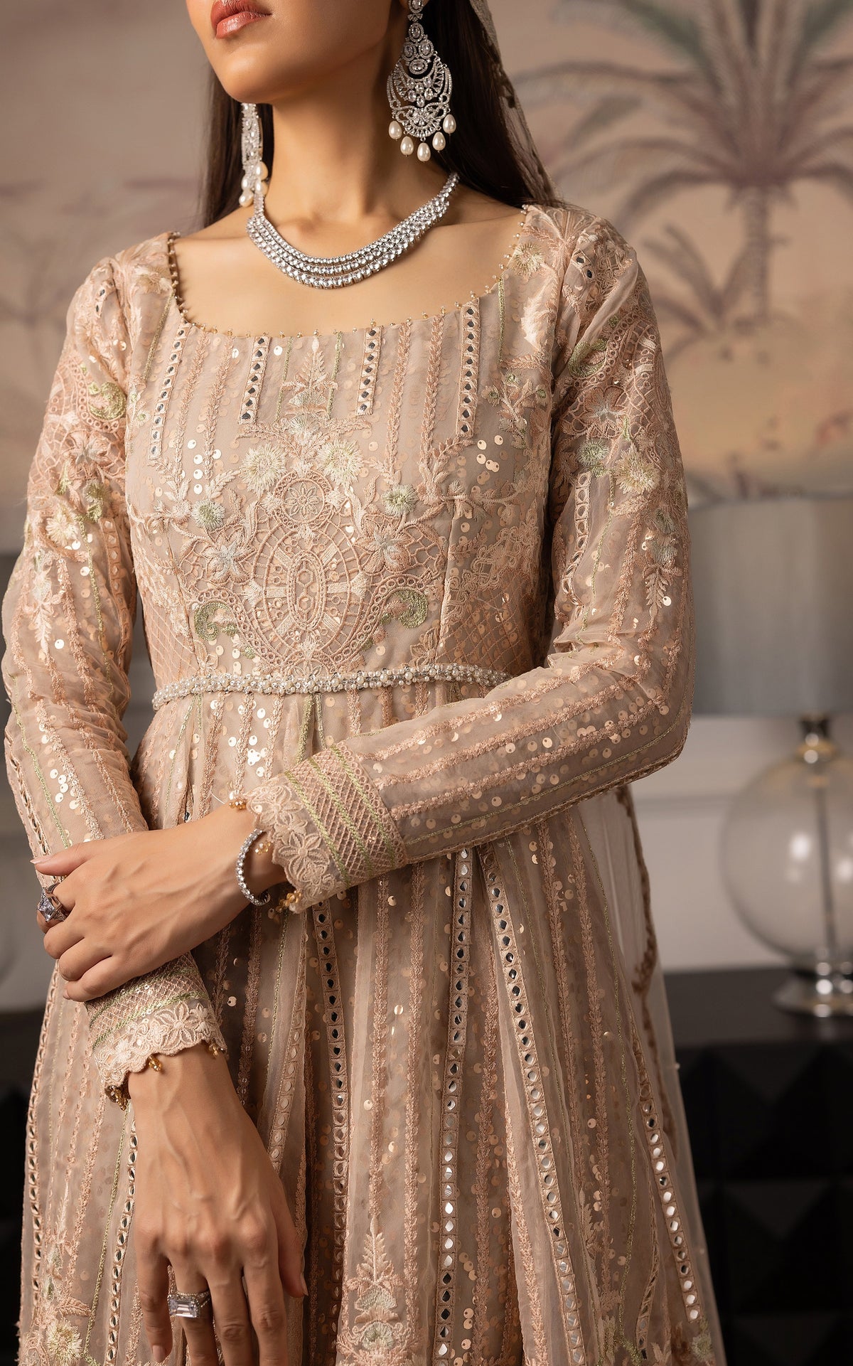 Threads and Motifs | Formal Dresses 25 | Embroidered Net Maxi -  Threads and Motifs Ladies Clothes - Original Designer Dress - House of Maryam