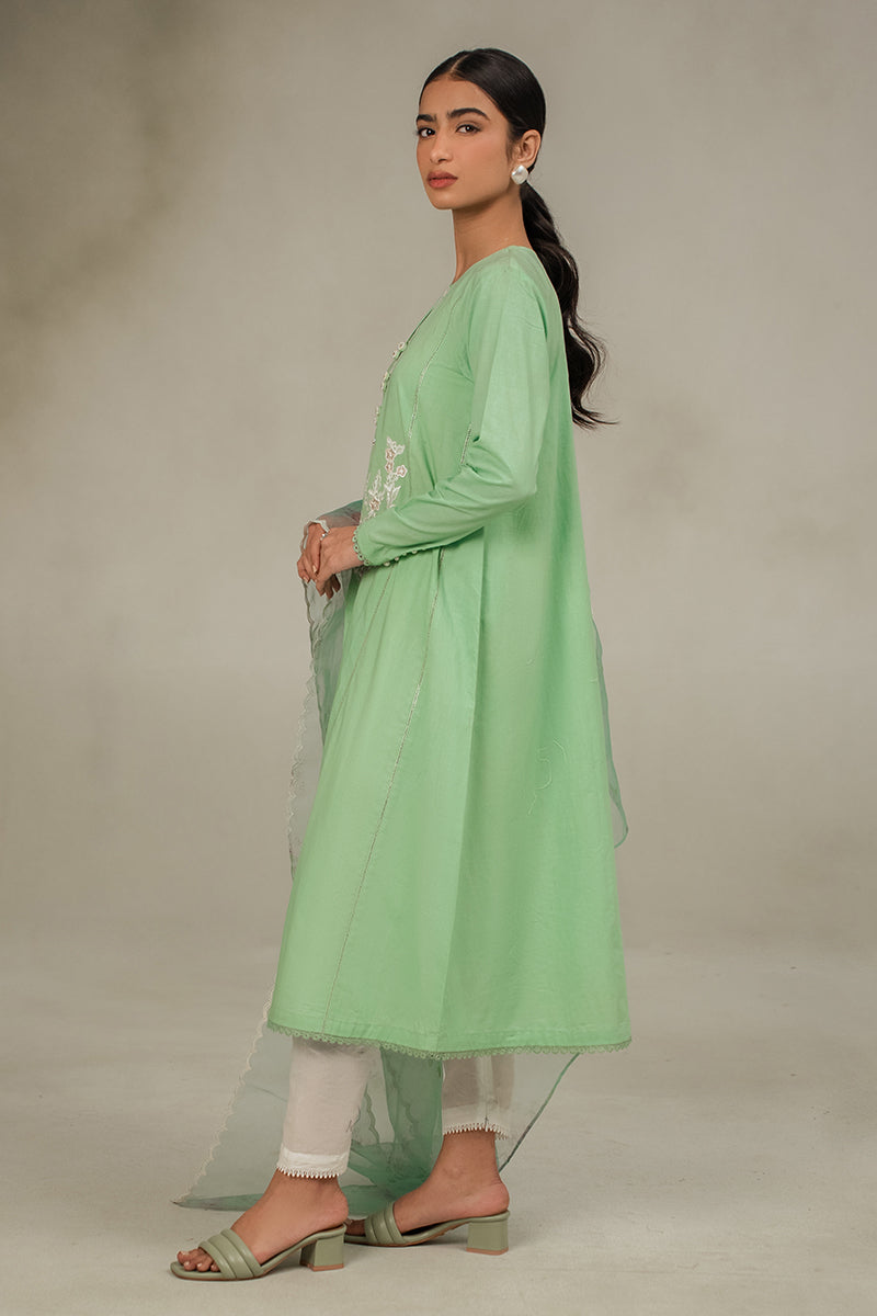 Cross Stitch | Basic Pret | Morning Mist-2PC (Shirt & Dupatta)-4