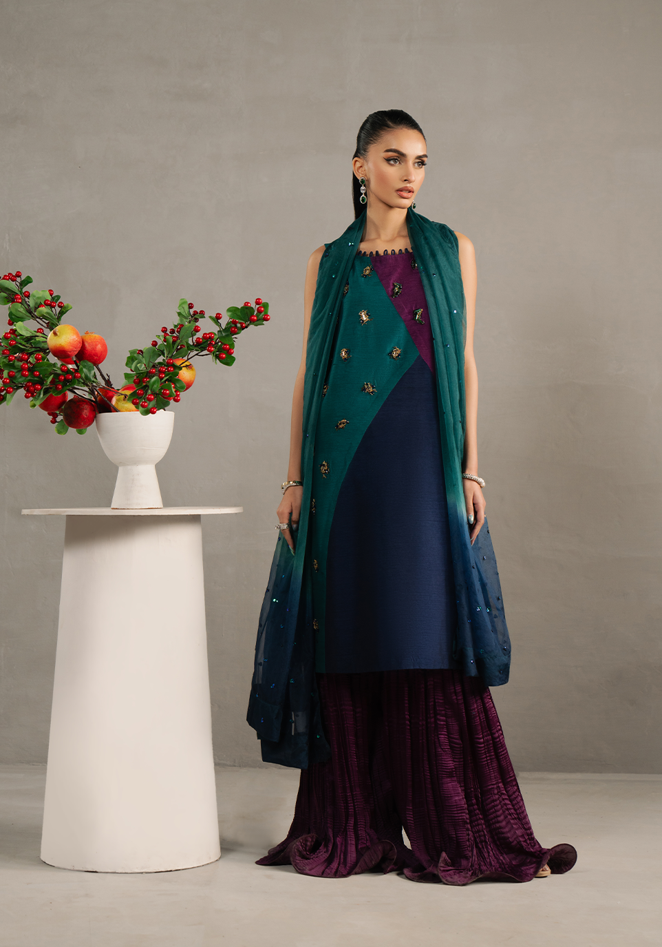Zarqash | Silk Edit | ZQS 024 STARLETTE -  Zarqash Ladies Clothes - Original Designer Dress - House of Maryam