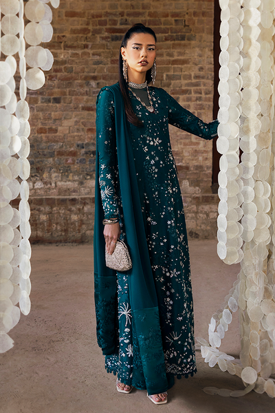 Suffuse Solara deep green silk angrakha shirt and pants, photo 2