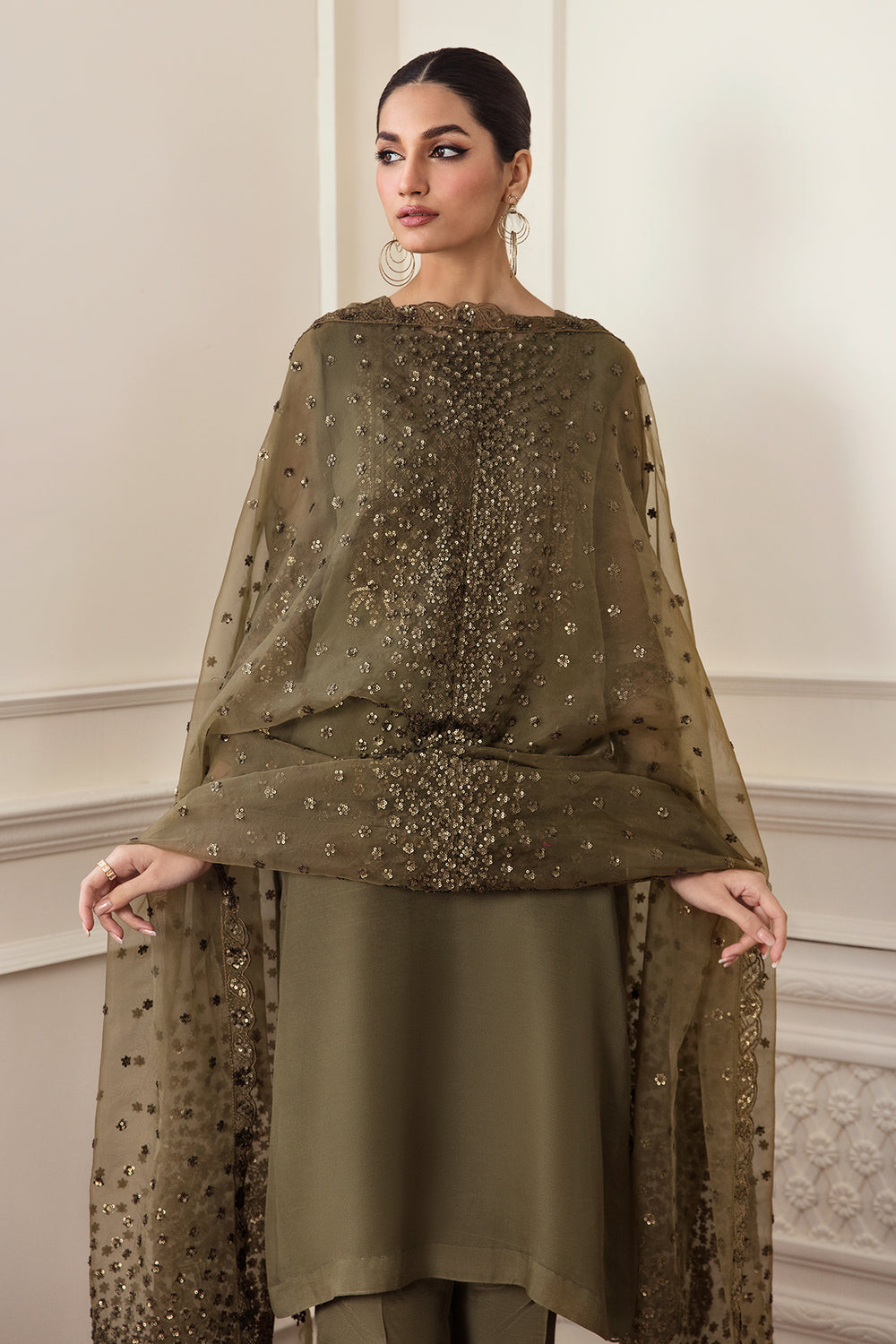 Baroque | Formals Collection | EMBROIDERED CHIFFON UF-295, image 3