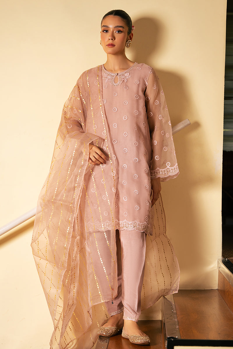 Cross Stitch | Luxury Pret | Rose Gleam-3 PC (Shirt, Trouser & Dupatta)