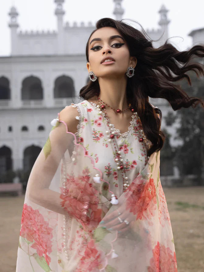 Faiza Faisal | Maya Luxury Lawn | Sandra -  Faiza Faisal Luxury - Original Designer Dress - House of Maryam