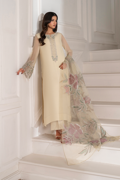 Iznik I Festive Formal I UE-413 Embroidered Chiffon -  Iznik Ladies Clothes - Original Designer Dress - House of Maryam