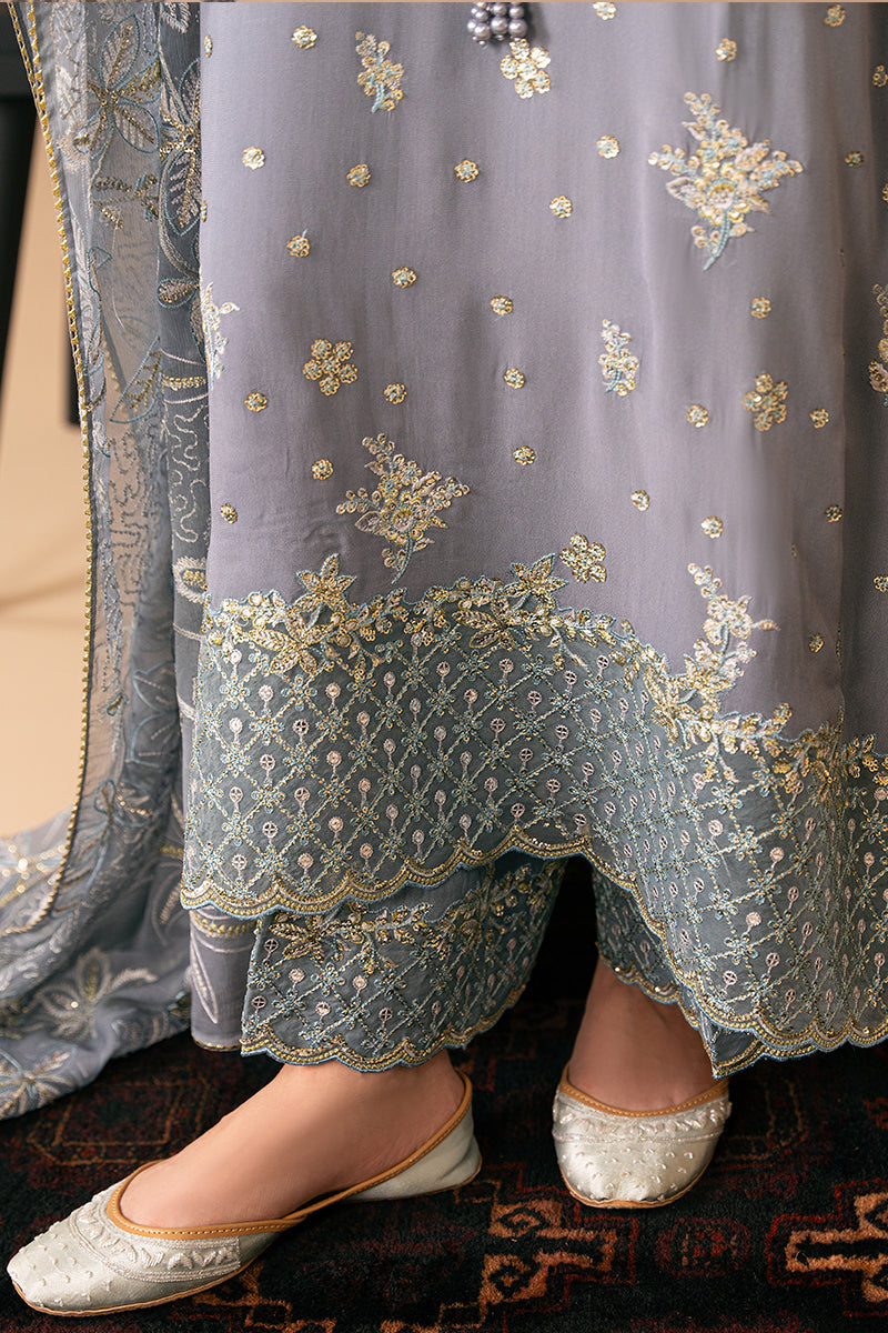 Cross Stitch | Luxe Atelier 24 | SMOKE BLUE -  Cross Stitch Luxury - Original Designer Dress - House of Maryam