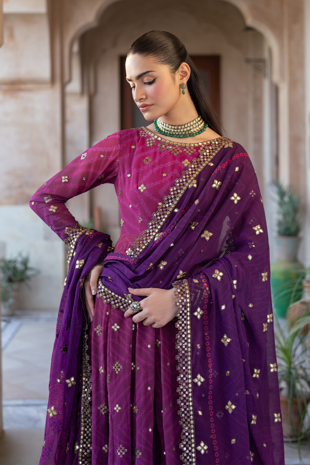 Iznik | Bandhani Collection | UE-327 -  Iznik Ladies Clothes - Original Designer Dress - House of Maryam